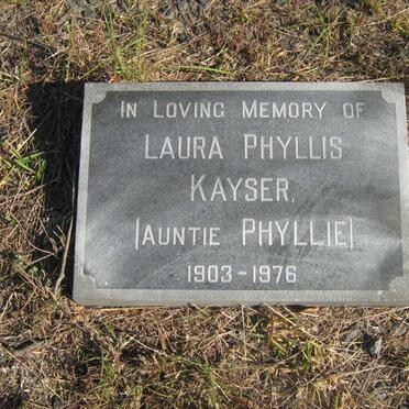 KAYSER Laura Phyllis 1903-1976