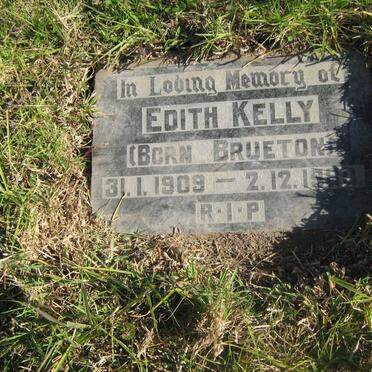 KELLY Edith nee BRUETON 1909-1980