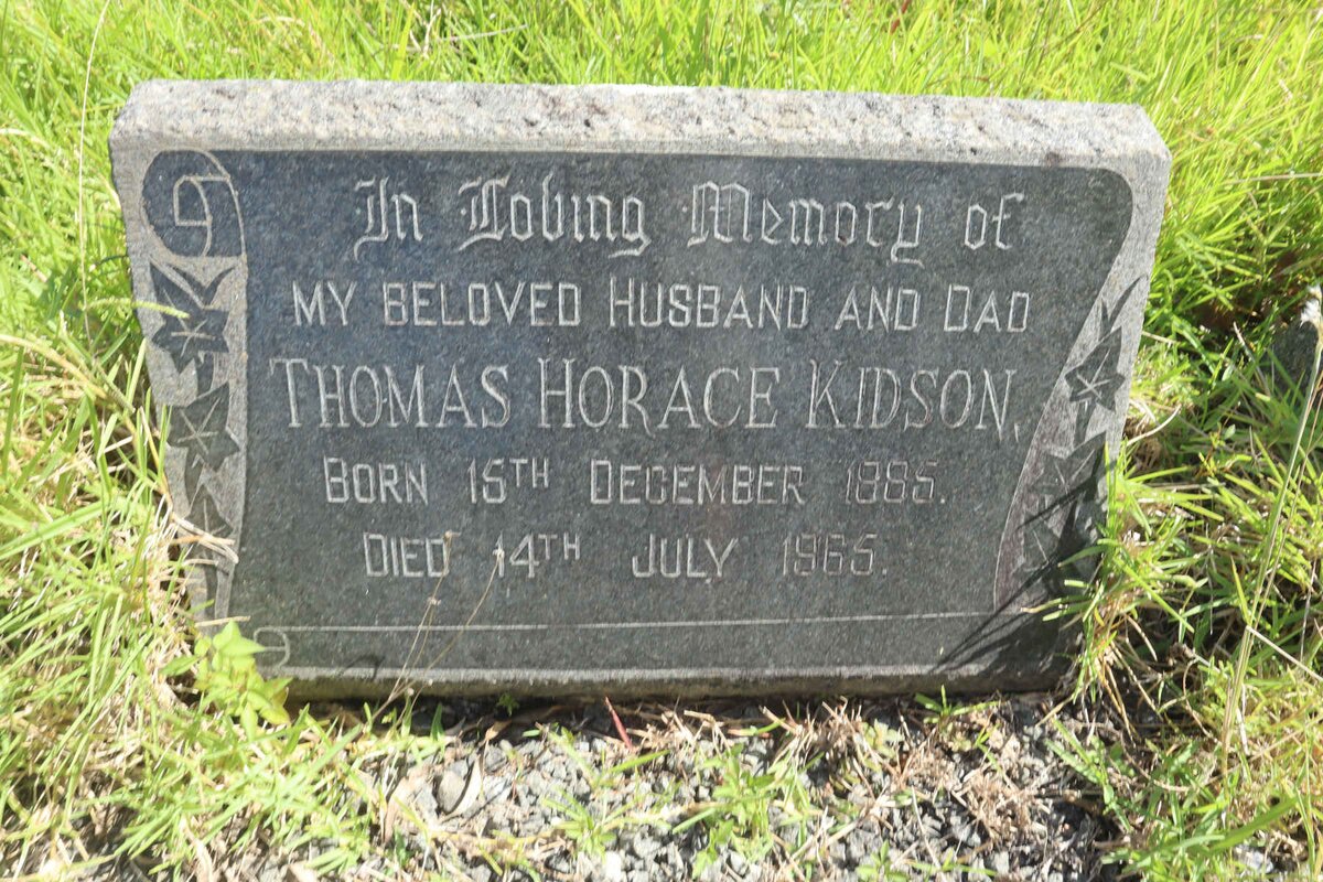 KIDSON Thomas Horace 1885-1965