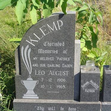 KLEMP Leo August 1906-1965 &amp; Daphne MOODIE 1934-1994 :: KLEMP Rhona 1913-1985