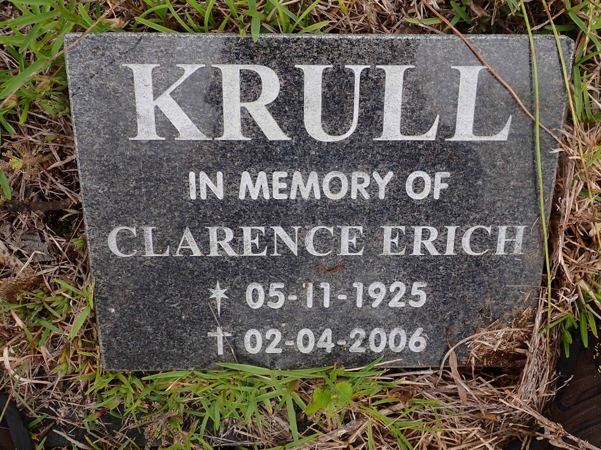 KRULL Clarence Erich 1925-2006