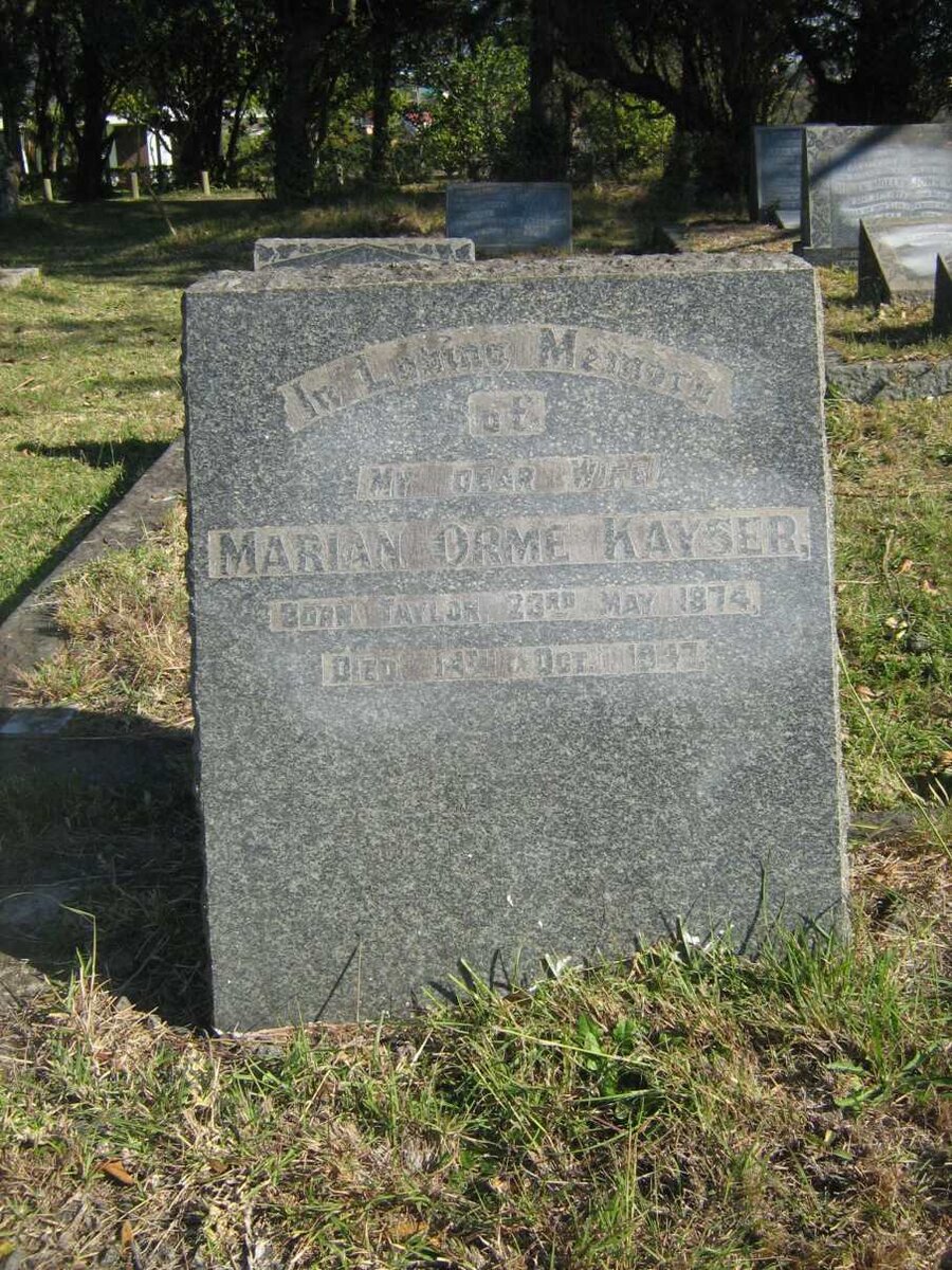 KAYSER Marian Orme 1874-1947