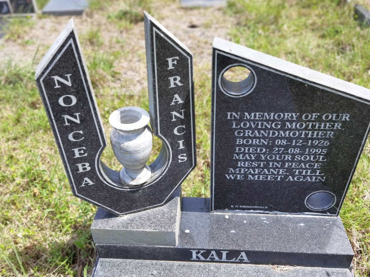KALA Nonceba Francis 1926-1995