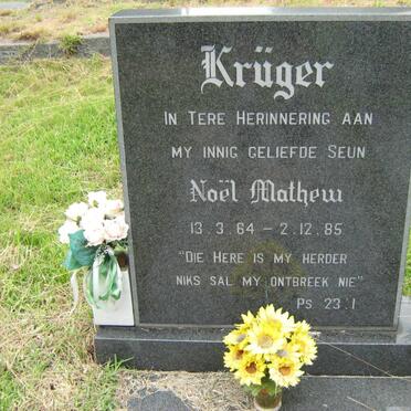 KRUGER Noel Mathew 1964-1985