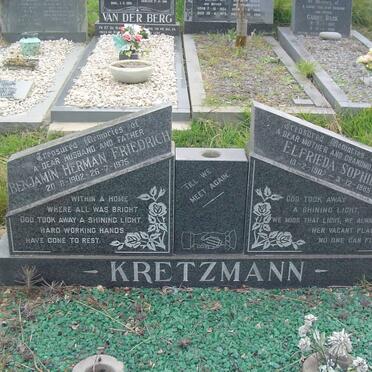 KRETZMANN Benjamin Herman Friedrich 1902-1975 &amp; Elfrieda Sophie 1907-1985