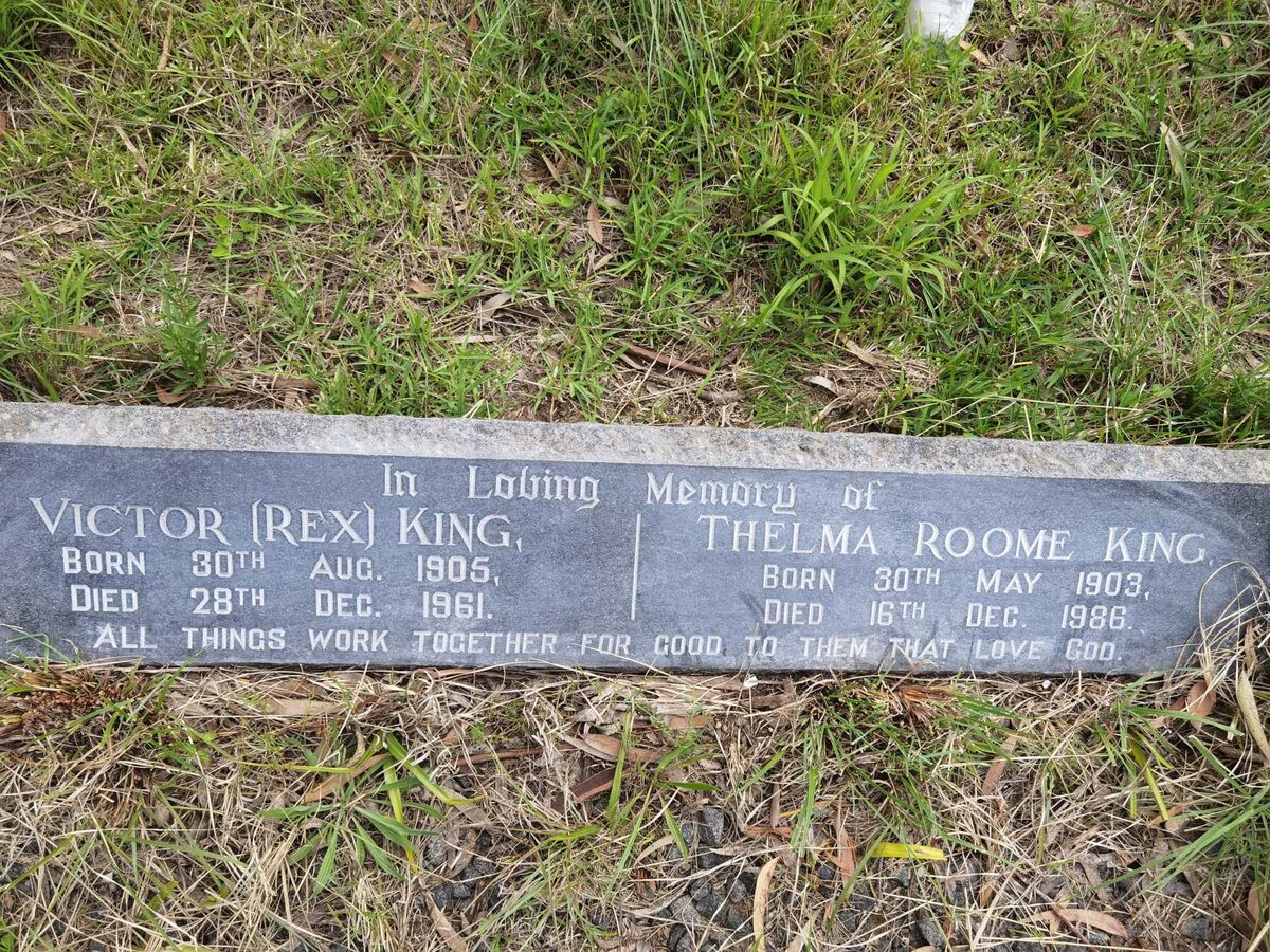 KING Victor 1905-1961 & Thelma Roome 1903-1986
