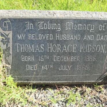 KIDSON Thomas Horace 1885-1965