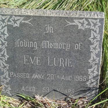 LURIE Eve -1965