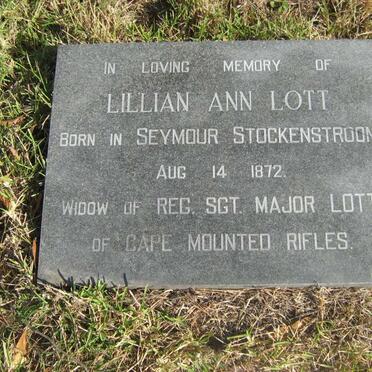 LOTT Lillian Ann -1872