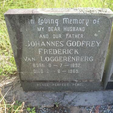 LOGGERENBERG Johannes Godfrey, van 1892-1965