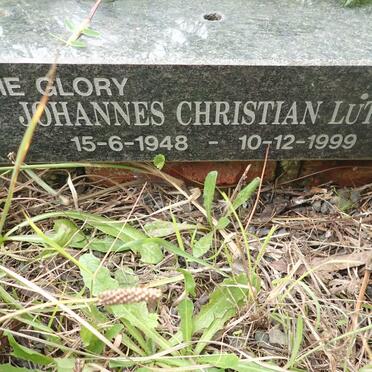 LUTGE Johannes Christian 1948-1999 &amp; Marlene 1948-1995