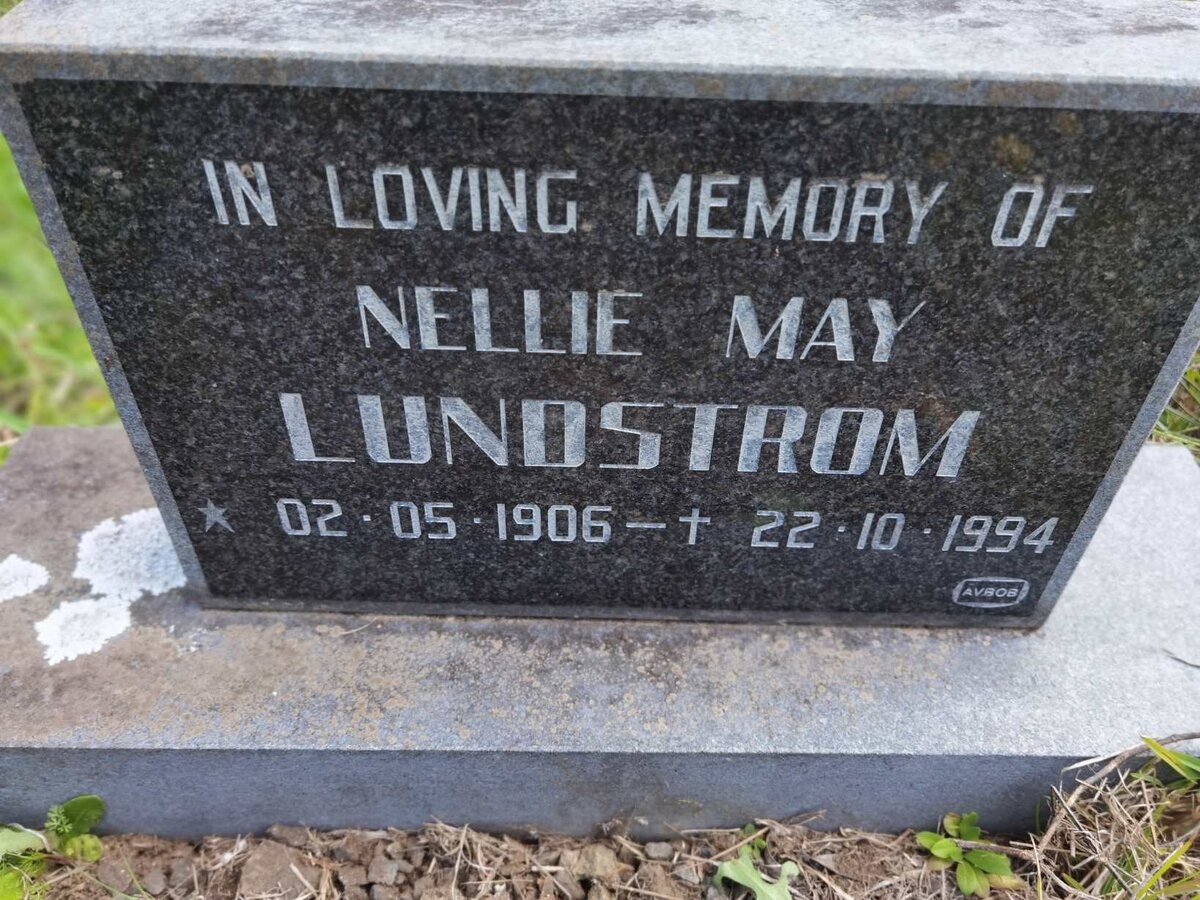LUNDSTROM Nellie May 1906-1994