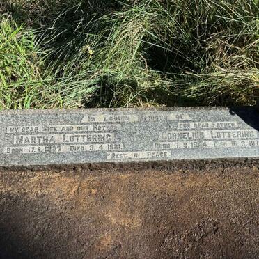 LOTTERING Cornelius 1904-1972 & Martha 1907-1961