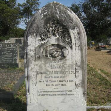 LUNDERSTEDT Hanna Auguste 1881-1920