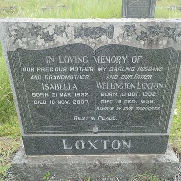 LOXTON Wellington 1932-1958 &amp; Isabella 1932-2007