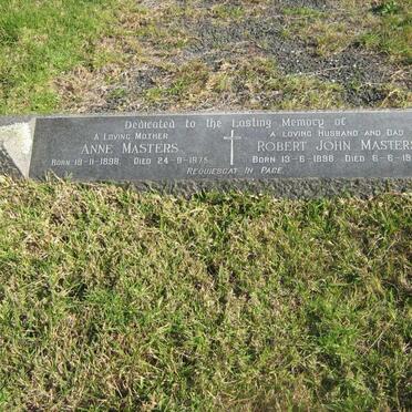 MASTERS Robert John 1898-1956 &amp; Anne 1898-1975