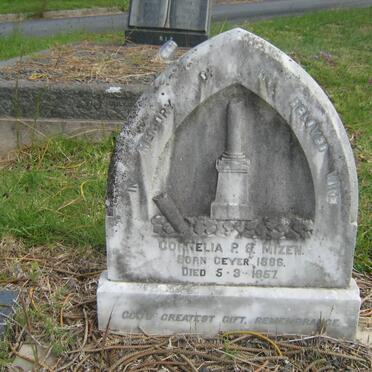 MIZEN Cornelia P.S. nee GEYER 1886-1957
