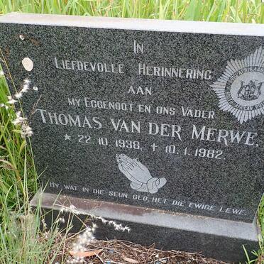 MERWE Thomas, van der 1938-1982
