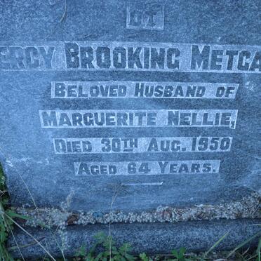 METCALF Percy Brooking -1950