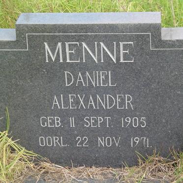 MENNE Daniel Alexander 1905-1971