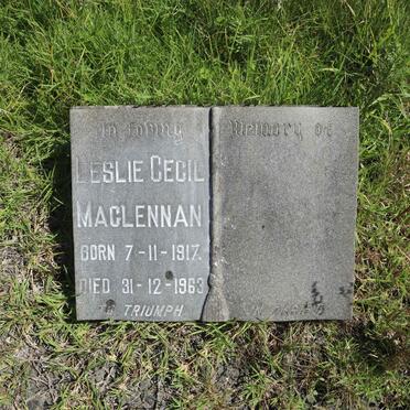 MACLENNAN Leslie Cecil 1917-1963