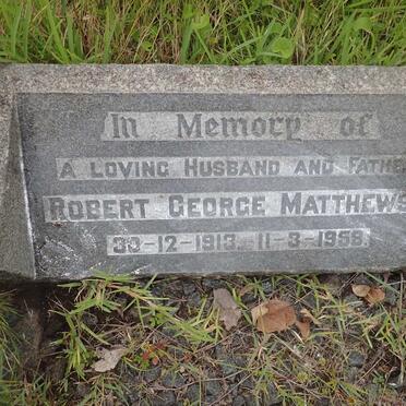 MATTHEWS Robert George 1913-1958