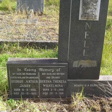 NELL George Arthur James 1906-1965 &amp; Bertha Theresa Wilhelmina 1906-1991