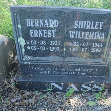 NASS Bernard Ernest 1936-1993 &amp; Shirley Willemina 1944-1999