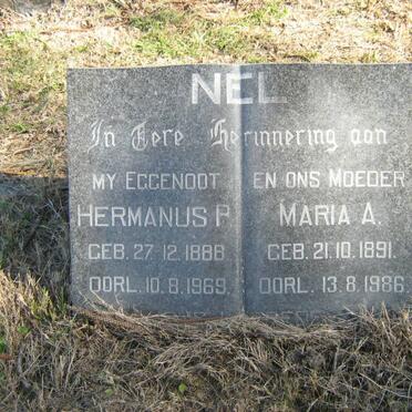 NEL Hermanus P. 1888-1969 &amp; Maria A. 1891-1986