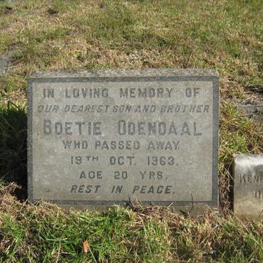 ODENDAAL Boetie -1963 :: ODENDAAL Keneth Donald 