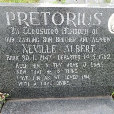 PRETORIUS Neville Albert 1947-1962
