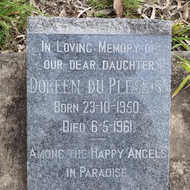 PLESSIS Doreen, du 1950-1961