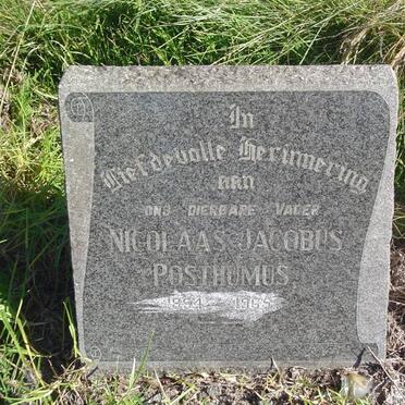 POSTHUMUS Nicolaas Jacobus 1894-1965