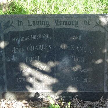 PUGH John Charles -1962 &amp; Alexandra -1969
