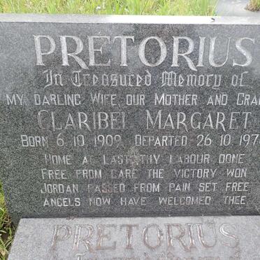 PRETORIUS Charl Francois 1908-1990 &amp; Claribel Margaret 1909-1976