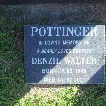 POTTINGER Denzil Walter 1946-2021