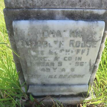 ROUSE Johanna Elizabeth nee BOSHOFF -1962