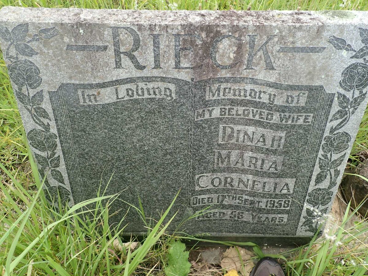 RIECK Dinah Maria Cornelia -1958