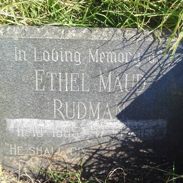 RUDMAN Ethel Maud 1885-1964