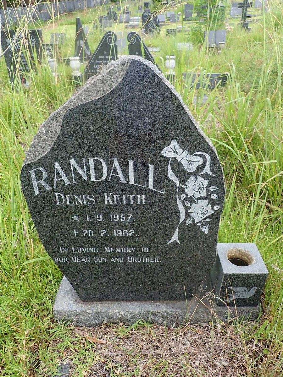 RANDALL Denis Keith 1957-1982