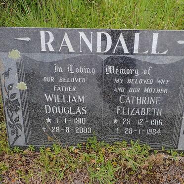RANDALL William Douglas 1910-2003 &amp; Cathrine Elizabeth 1916-1984