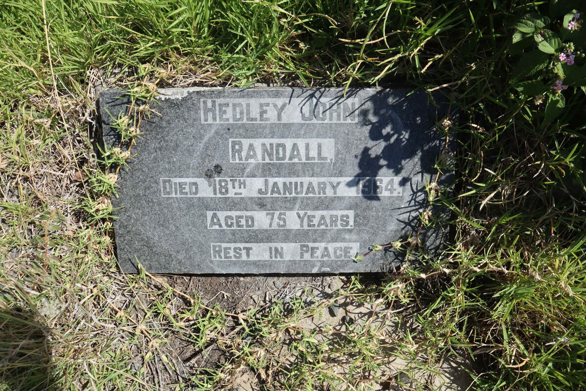 RANDALL Hedley John -1964