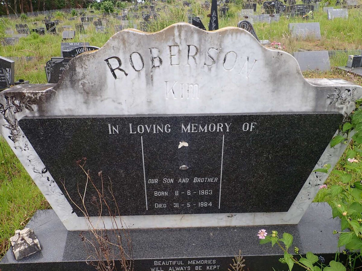 ROBERSON Kim 1963-1984