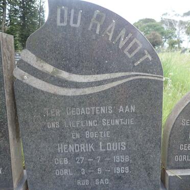 RANDT Hendrik Louis, du 1958-1969