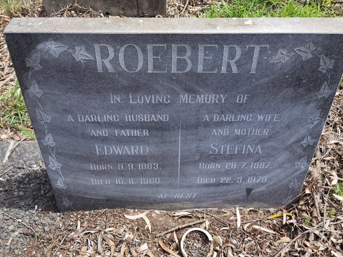 ROEBERT Edward 1883-1960 & Stefina 1887-1979