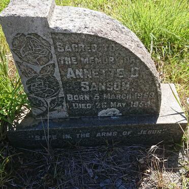 SANSOM Annette D. 1953-1954