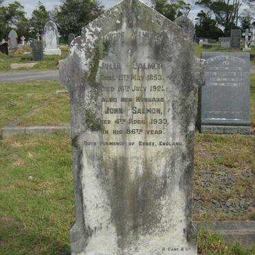 SALMON John -1933 &amp; Julia 1853-1921