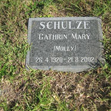 SCHULZE Cathrin Mary 1920-2002