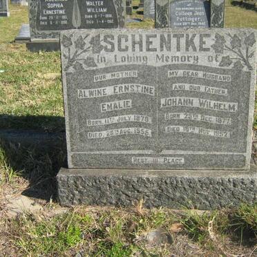 SCHENTKE Johann Wilhelm 1877-1952 &amp; Alwine Ernstine Emalie 1979-1955