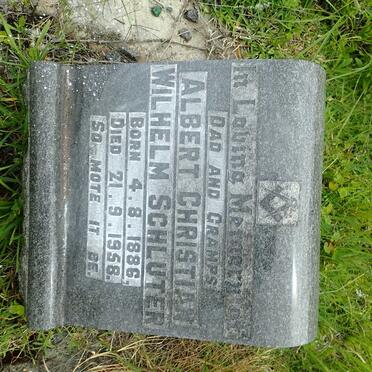 SCHLUTER Albert Christian Wilhelm 1886-1958